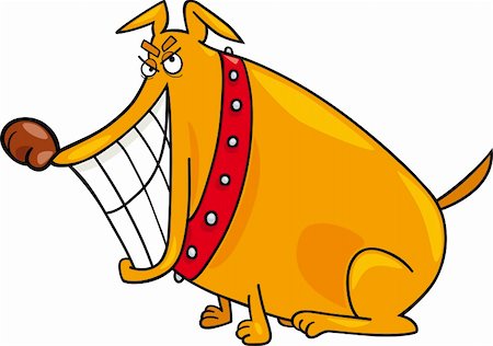 simsearch:400-04214443,k - Cartoon illustration of bad dog Stock Photo - Budget Royalty-Free & Subscription, Code: 400-04389542