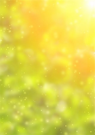 particle - Boke - sunbeams in green leaves Stock Photo - Budget Royalty-Free & Subscription, Code: 400-04389654