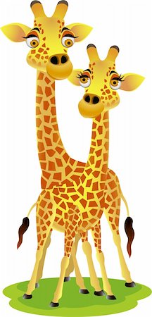 simsearch:400-04382902,k - Giraffe couple Stock Photo - Budget Royalty-Free & Subscription, Code: 400-04382668
