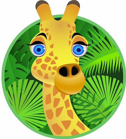 simsearch:400-04382902,k - Giraffe cartoon Stock Photo - Budget Royalty-Free & Subscription, Code: 400-04382756