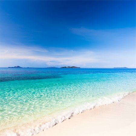 simsearch:400-05741371,k - Tropical sandy beach Malcapuya at summer sunny day Stock Photo - Budget Royalty-Free & Subscription, Code: 400-04382961