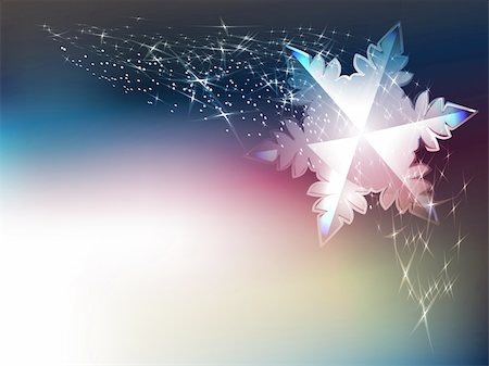simsearch:400-05693036,k - Winter festive background with shining sparks and snowflakes. Stock Photo - Budget Royalty-Free & Subscription, Code: 400-04394405