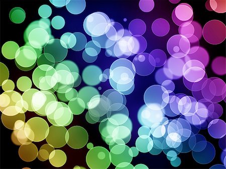 Abstract bokeh background with multi color lights. Stock Photo - Budget Royalty-Free & Subscription, Code: 400-04394961