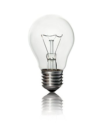 lightbulb is  isolated on a white background Stock Photo - Budget Royalty-Free & Subscription, Code: 400-04397368