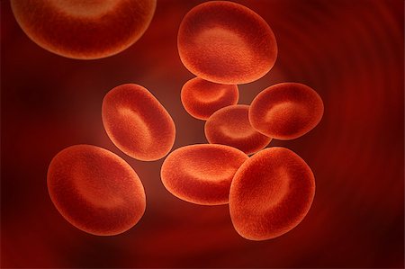 red blood cells - illustration (medical background) Stock Photo - Budget Royalty-Free & Subscription, Code: 400-04398266