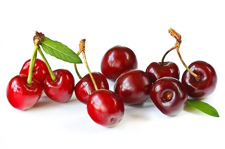 simsearch:400-07096505,k - Tasty sweet cherry scattering on a white. Stock Photo - Budget Royalty-Free & Subscription, Code: 400-04398378