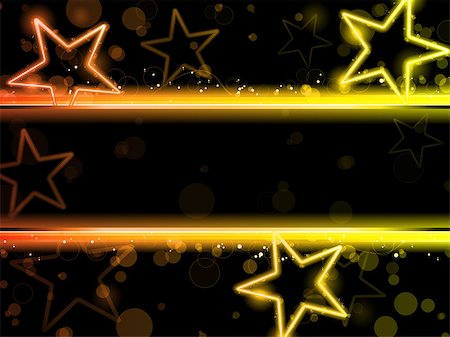 Vector - Glowing Neon Stars Background Stock Photo - Budget Royalty-Free & Subscription, Code: 400-04399603