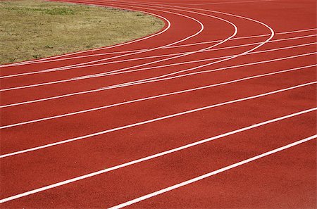 simsearch:400-04785051,k - Red asphalt for runners track turn zoomed foto Stock Photo - Budget Royalty-Free & Subscription, Code: 400-04399965
