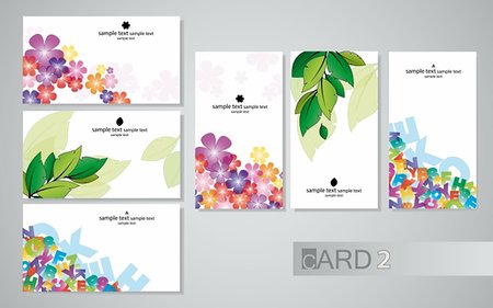 simsearch:400-04752266,k - Various business cards on white background, set the horizontal and vertical Stock Photo - Budget Royalty-Free & Subscription, Code: 400-04390398