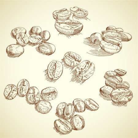 coffee bean,  this illustration may be useful as designer work Photographie de stock - Aubaine LD & Abonnement, Code: 400-04391001