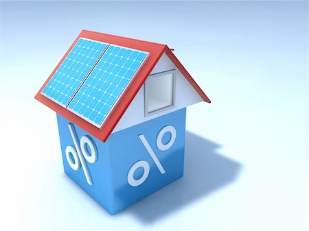 solar generating in a house - solar Stock Photo - Budget Royalty-Free & Subscription, Code: 400-04392110