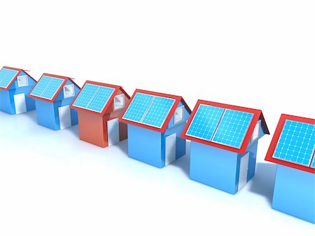 solar generating in a house - solar Stock Photo - Budget Royalty-Free & Subscription, Code: 400-04392111