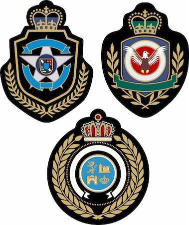 royal emblem badge shield Stock Photo - Budget Royalty-Free & Subscription, Code: 400-04392400