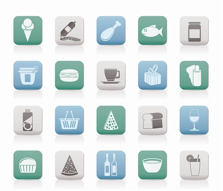 dairy icon - Shop and Foods Icons - Vector Icon Set Stock Photo - Budget Royalty-Free & Subscription, Code: 400-04392618