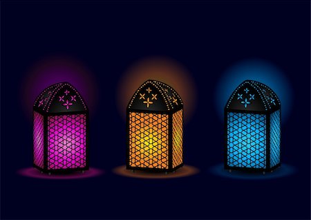 egypt symbols vector - Beautiful Egyptian lamps - Vector Illustration Stock Photo - Budget Royalty-Free & Subscription, Code: 400-04392641