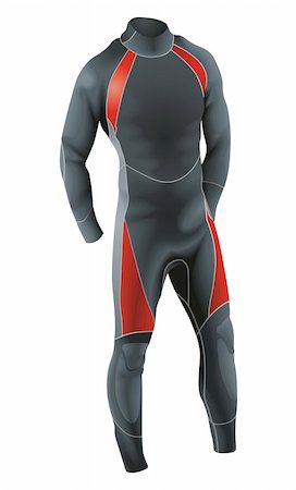 swimsuits not on people - Diving Suit for Male vector Stock Photo - Budget Royalty-Free & Subscription, Code: 400-04392725