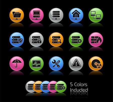 simsearch:400-04274313,k - The vector file includes 5 color versions for each icon in different layers. Stock Photo - Budget Royalty-Free & Subscription, Code: 400-04393348