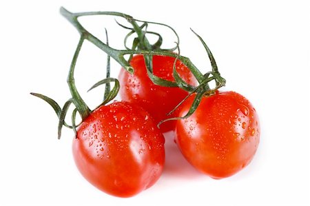simsearch:400-04393672,k - Fresh cherry tomatoes with water drops on a white. Stock Photo - Budget Royalty-Free & Subscription, Code: 400-04393899