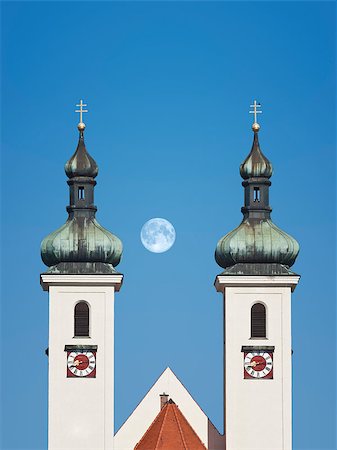 simsearch:400-04015133,k - An image of the church towers in Tutzing Bavaria Germany Stock Photo - Budget Royalty-Free & Subscription, Code: 400-04404713