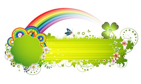 simsearch:400-06355883,k - Colorful background with butterfly and flowers Stock Photo - Budget Royalty-Free & Subscription, Code: 400-04407515