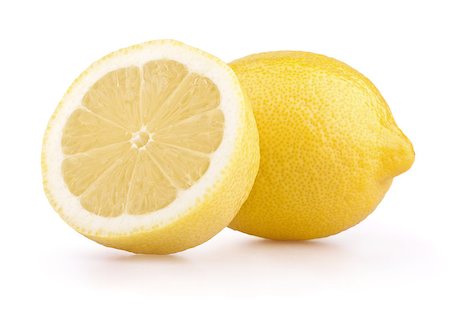 simsearch:400-04716078,k - Two lemons isolated on white Stock Photo - Budget Royalty-Free & Subscription, Code: 400-04408185