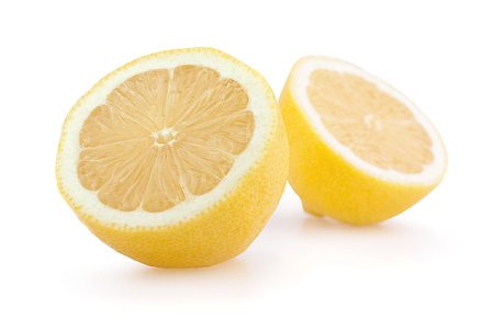 simsearch:400-04716078,k - Two halves of lemon isolated on white Stock Photo - Budget Royalty-Free & Subscription, Code: 400-04408186