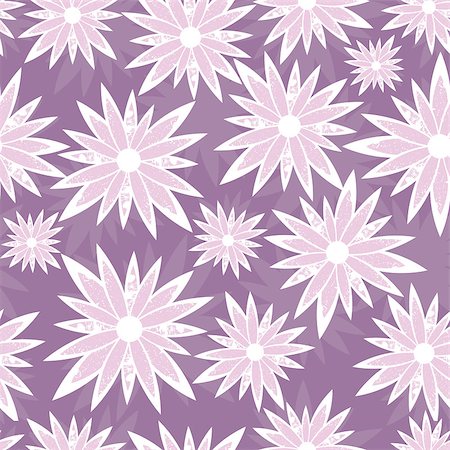 simsearch:400-05686210,k - Grunge  vector seamless flower background pattern, floral vintage illustration. Cute backdrop. Stock Photo - Budget Royalty-Free & Subscription, Code: 400-04408490