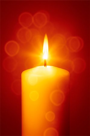 An image of a nice red christmas candle Photographie de stock - Aubaine LD & Abonnement, Code: 400-04409684