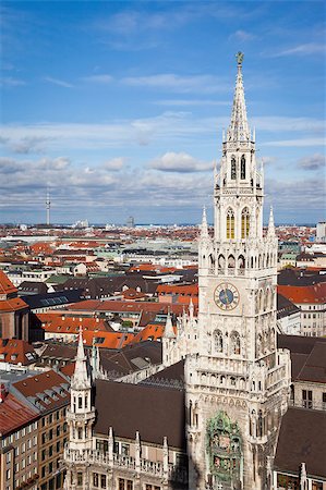 simsearch:400-07309915,k - An image of the city hall of Munich Bavaria Germany Stock Photo - Budget Royalty-Free & Subscription, Code: 400-04409686