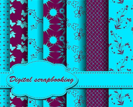 set of vector paper for scrapbook Stock Photo - Budget Royalty-Free & Subscription, Code: 400-04403414