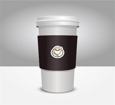 simsearch:400-05336522,k - 3d coffee cup vector illustration Stock Photo - Budget Royalty-Free & Subscription, Code: 400-04415489