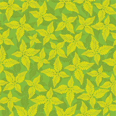 simsearch:400-05686210,k - Art vector leaves pattern. Seamless flower background pattern. Fabric texture. Floral vintage design. Pretty cute wallpaper. Autumn filigree tile. Stock Photo - Budget Royalty-Free & Subscription, Code: 400-04417189
