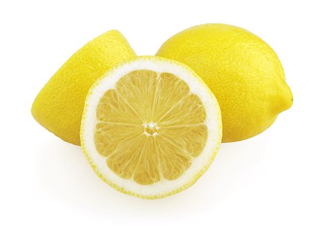 simsearch:400-04716078,k - Lemons with cut isolated on white Stock Photo - Budget Royalty-Free & Subscription, Code: 400-04417263