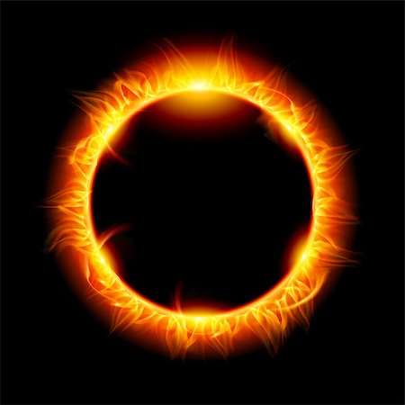 eclipse - Solar eclipse. Illustration on black background for design Stock Photo - Budget Royalty-Free & Subscription, Code: 400-04418802