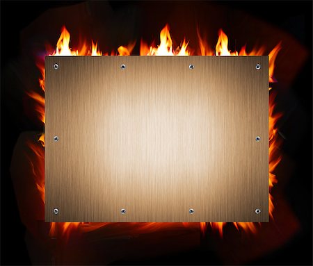 pariwatlp (artist) - abstract metal and fire flame background Stock Photo - Budget Royalty-Free & Subscription, Code: 400-04418896