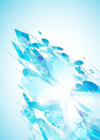 simsearch:400-05358912,k - Delicate blue abstract background for stylish business flyer or corporate promotional posters. Photographie de stock - Aubaine LD & Abonnement, Code: 400-04419733
