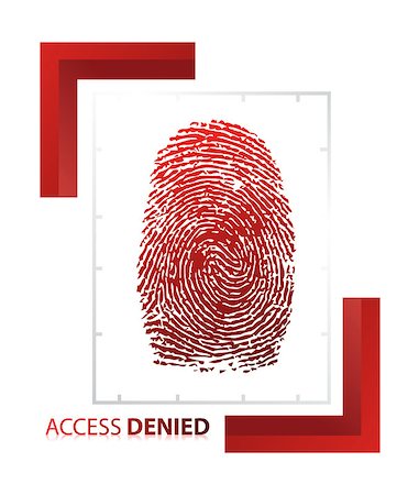 illustration of access denied sign with thumb on isolated background Stock Photo - Budget Royalty-Free & Subscription, Code: 400-04411639