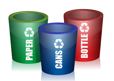 simsearch:400-04917651,k - Colorful Bins For Collection Of Recycle Waste Stock Photo - Budget Royalty-Free & Subscription, Code: 400-04411632