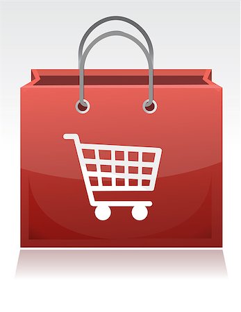 simsearch:400-04012842,k - Shopping cart illustration design with a shopping cart design on it Stock Photo - Budget Royalty-Free & Subscription, Code: 400-04412039