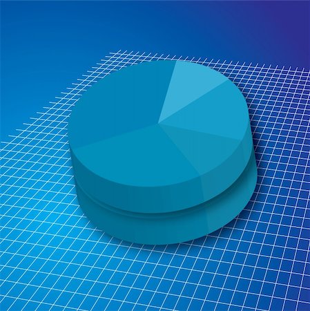 simsearch:700-00519413,k - A double pie chart in blue on a white grid to show business increase Stock Photo - Budget Royalty-Free & Subscription, Code: 400-04426548