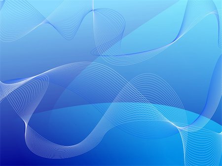 A blue background with transparent waves of colour Stock Photo - Budget Royalty-Free & Subscription, Code: 400-04426975