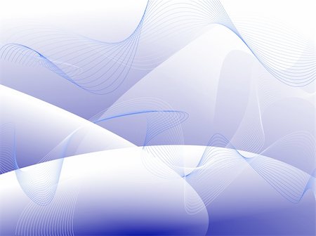 A abstract blue wave background with white lines Stock Photo - Budget Royalty-Free & Subscription, Code: 400-04426977