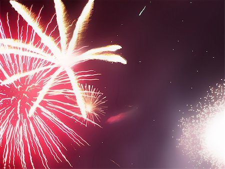 simsearch:400-06745167,k - Colourful fireworks exploding in the sky Stock Photo - Budget Royalty-Free & Subscription, Code: 400-04427551