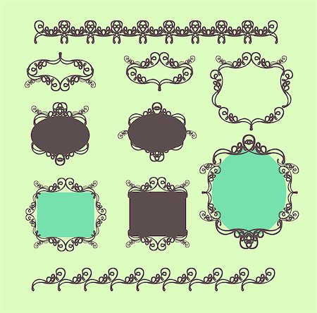 simsearch:400-06383976,k - set of design elements in vintage style vectorized Stock Photo - Budget Royalty-Free & Subscription, Code: 400-04422161