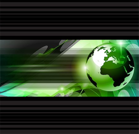 earth globe line art - Hitech Abstract Business Background with Abstract Glowing motive to use for corporate presentation flyers or posters. Stock Photo - Budget Royalty-Free & Subscription, Code: 400-04422494