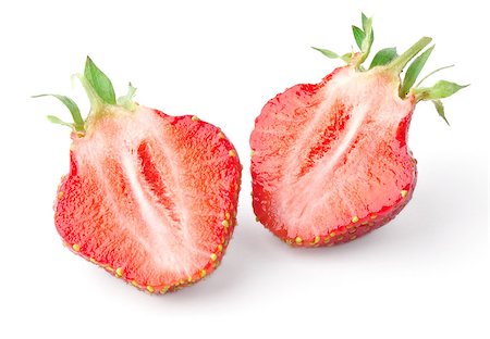 simsearch:400-05346291,k - strawberry slices isolated on white background Stock Photo - Budget Royalty-Free & Subscription, Code: 400-04423638