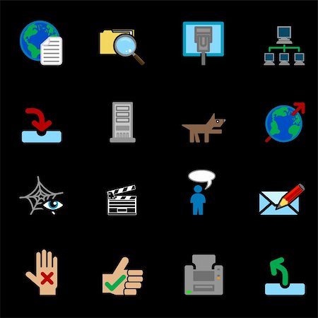 simsearch:400-03938572,k - A series of internet web icons set. Stock Photo - Budget Royalty-Free & Subscription, Code: 400-04435295