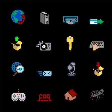 simsearch:400-03938572,k - A series of internet web icons set. Stock Photo - Budget Royalty-Free & Subscription, Code: 400-04435297