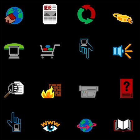 simsearch:400-03938572,k - A series of internet web icons set. Stock Photo - Budget Royalty-Free & Subscription, Code: 400-04435304