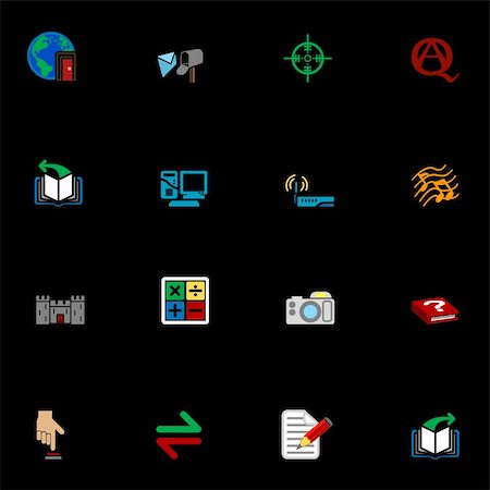 simsearch:400-03938572,k - A series of internet web icons set. Stock Photo - Budget Royalty-Free & Subscription, Code: 400-04435301